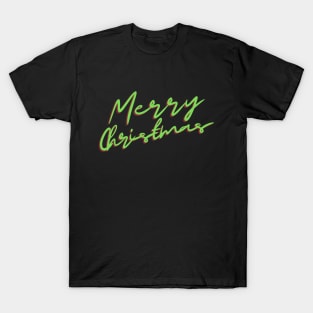 Merry Christmas Fun Neon T-Shirt